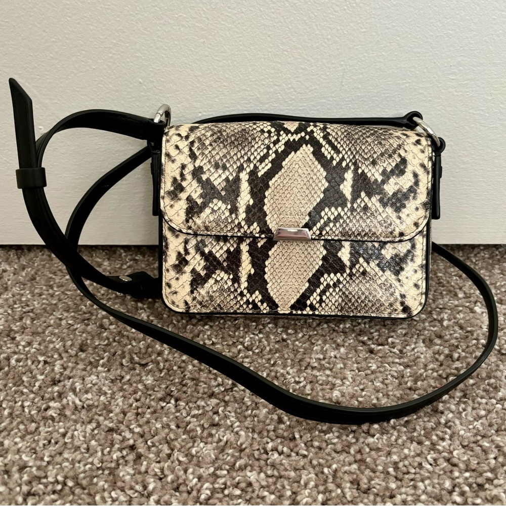 All Saints Snakeskin Crossbody (Leather)